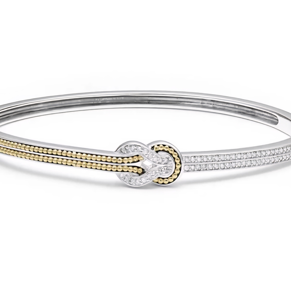 LAGOS Newport Two-Tone Diamond Knot Bracelet